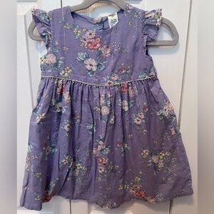 Osh Kosh Bgosh Purple Floral Kids Dress